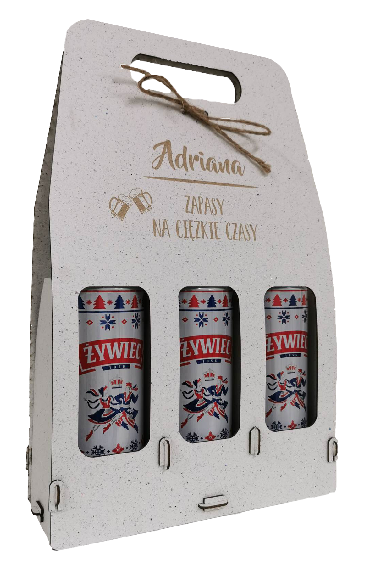 Opakowanie na 3 piwa z personalizowanym GRAWEREM - obrazek 2