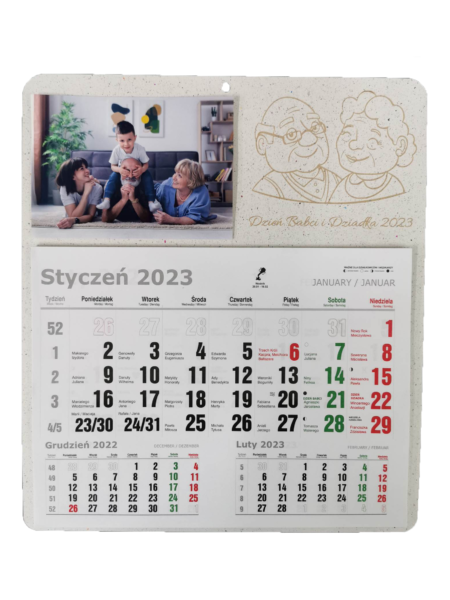 PREZENT NA DZIEŃ BABCI DZIADKA KALENDARZ 2023